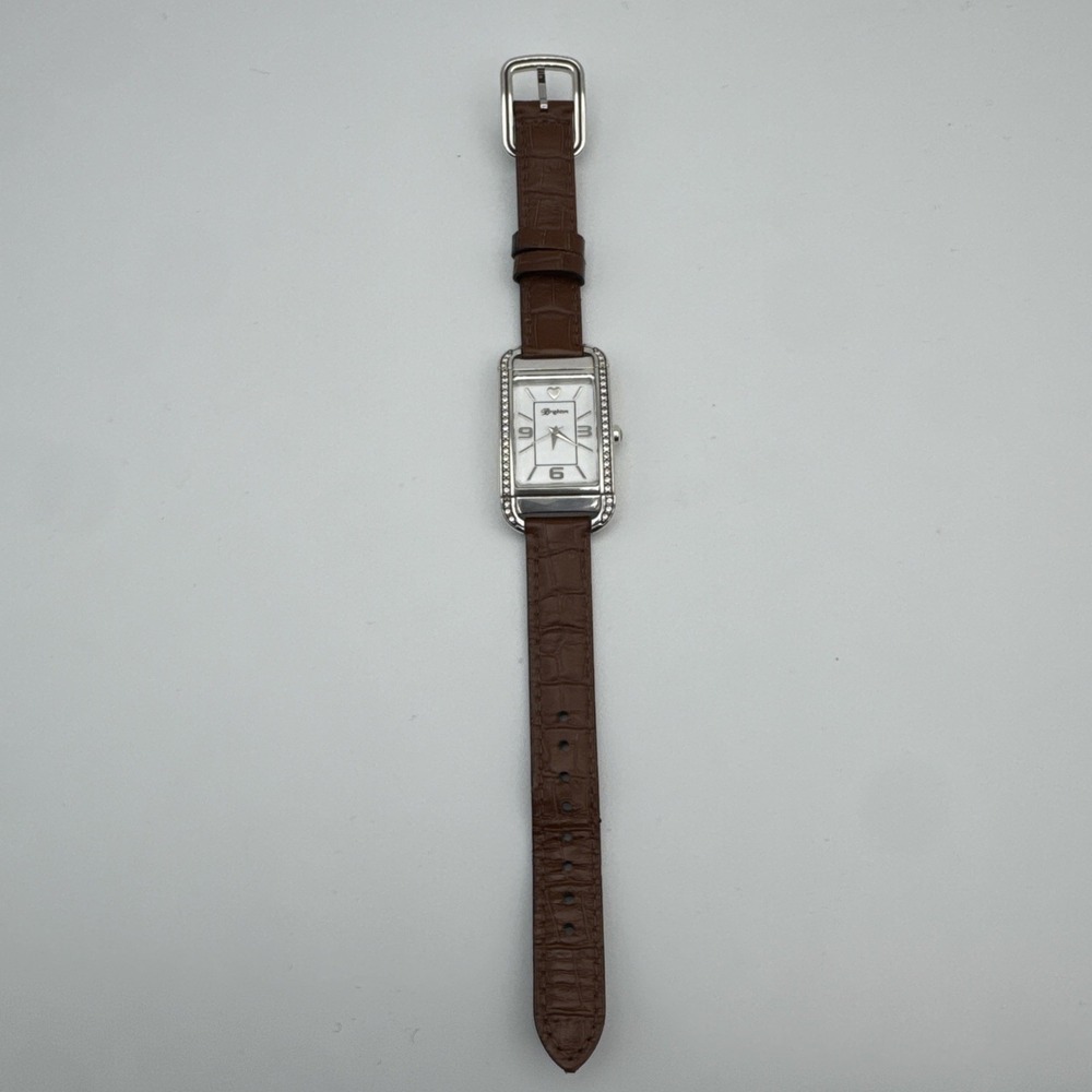 Brighton Monaco Watch Reversible Band Brown & Black Band Working